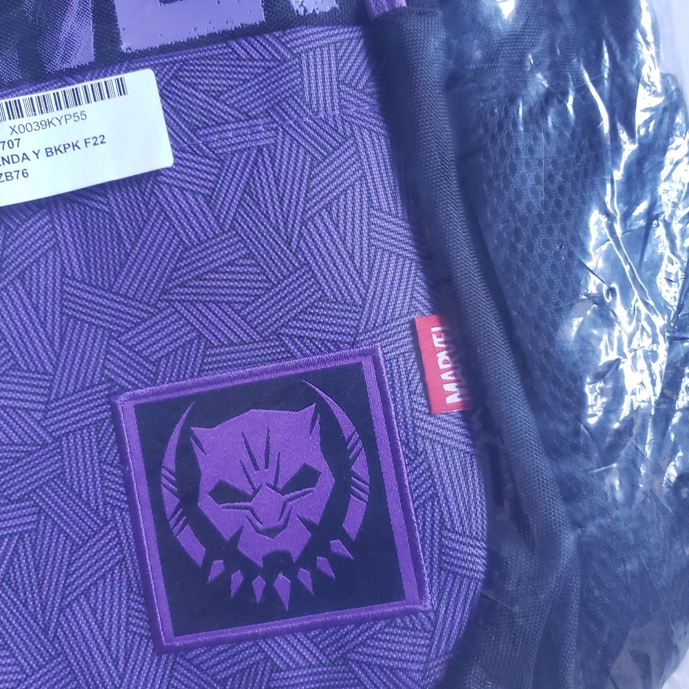 Disney Black Panther Wakanda Marvel Backpack NWT - Picture 3 of 12